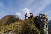 Monte Suchello (1541 m) da Aviatico (1080 m) il 13 aprile 2015